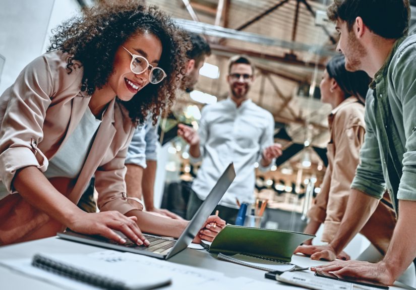 Young business people in office